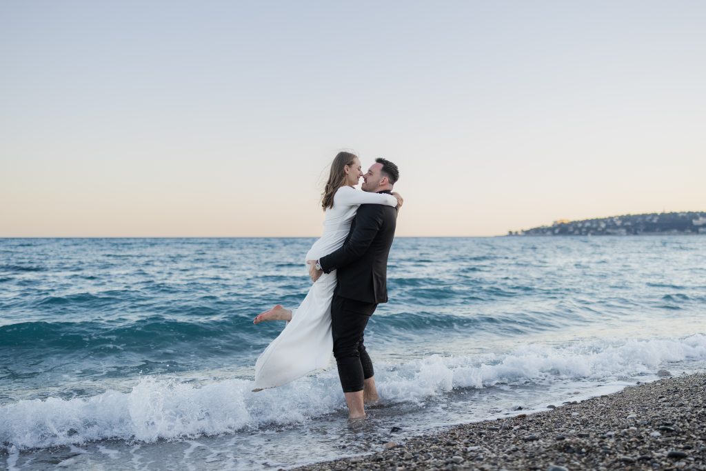Beach elopement France